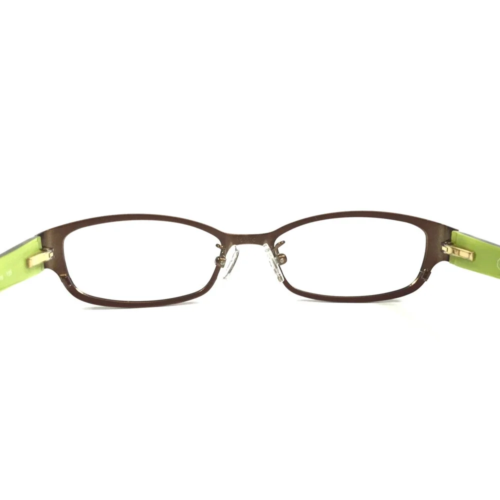 Coach Eyeglasses Frames HC5007 Willow 9046 Satin Brown Green Rectangle 50-16-135